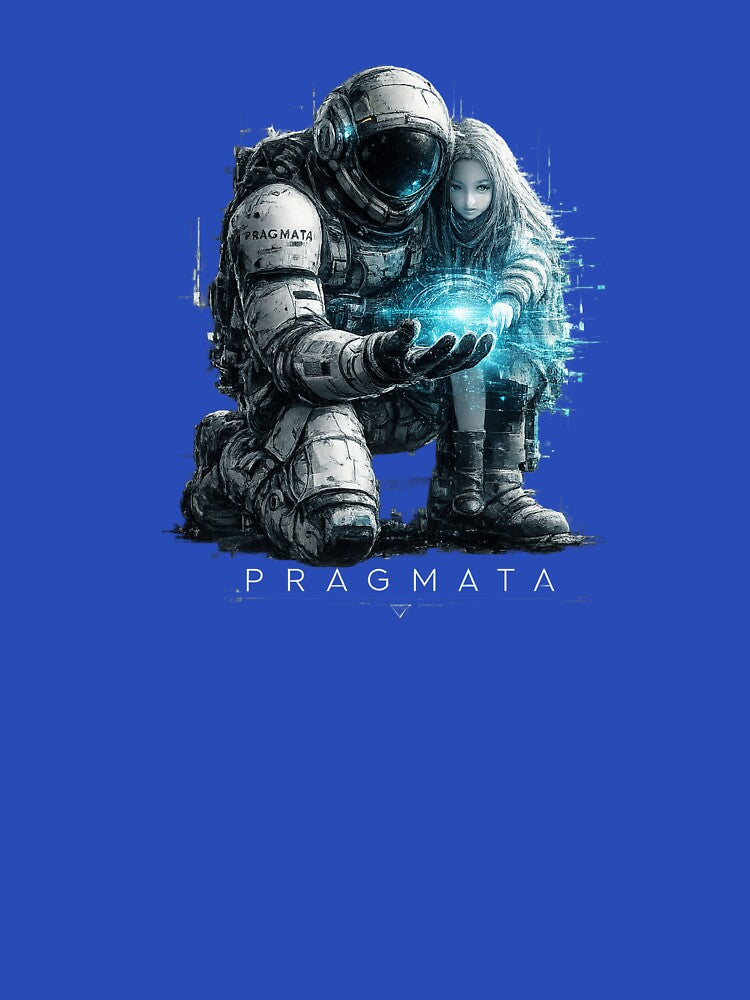 Pragmata Future Bond – Astronaut and Girl Sci-Fi Design by ustylelab