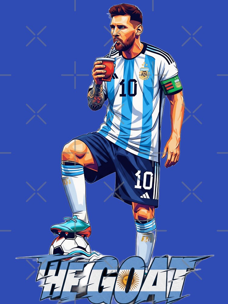 Messi Illustrated Style Drinking Mate – Unique Design by The Goat by G-A-D-U