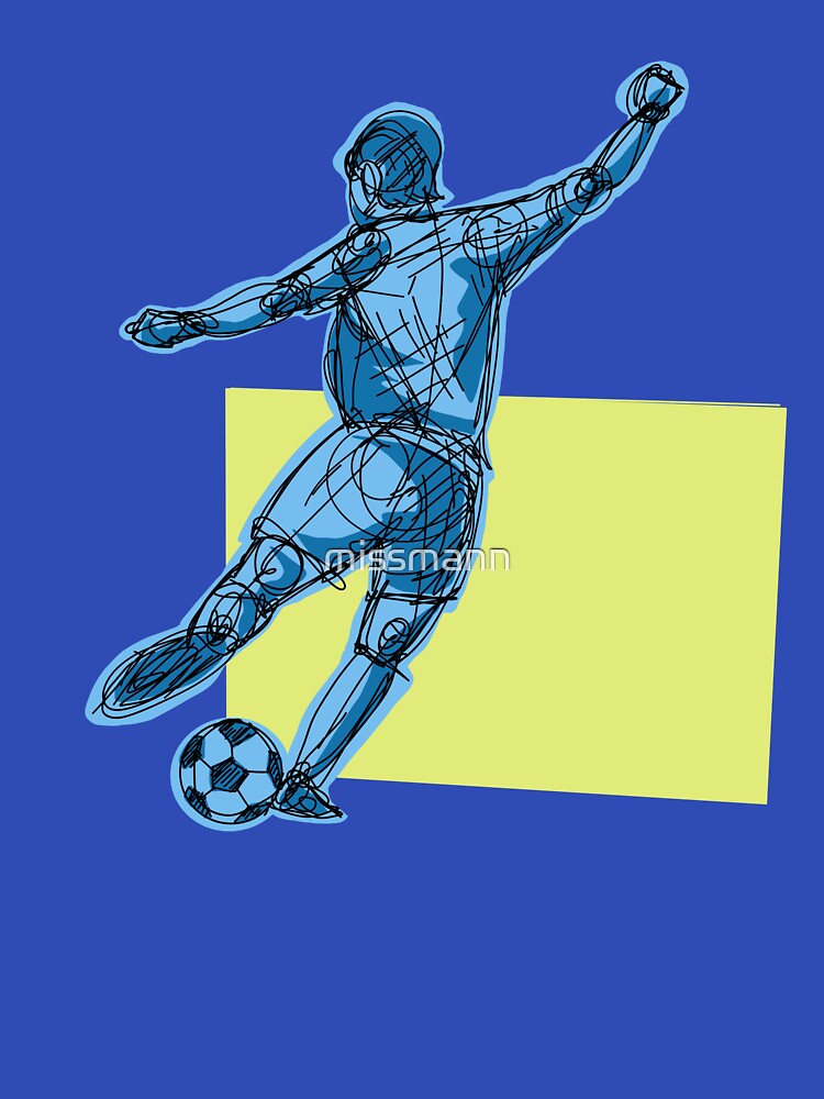 Kick with blue background by missmann