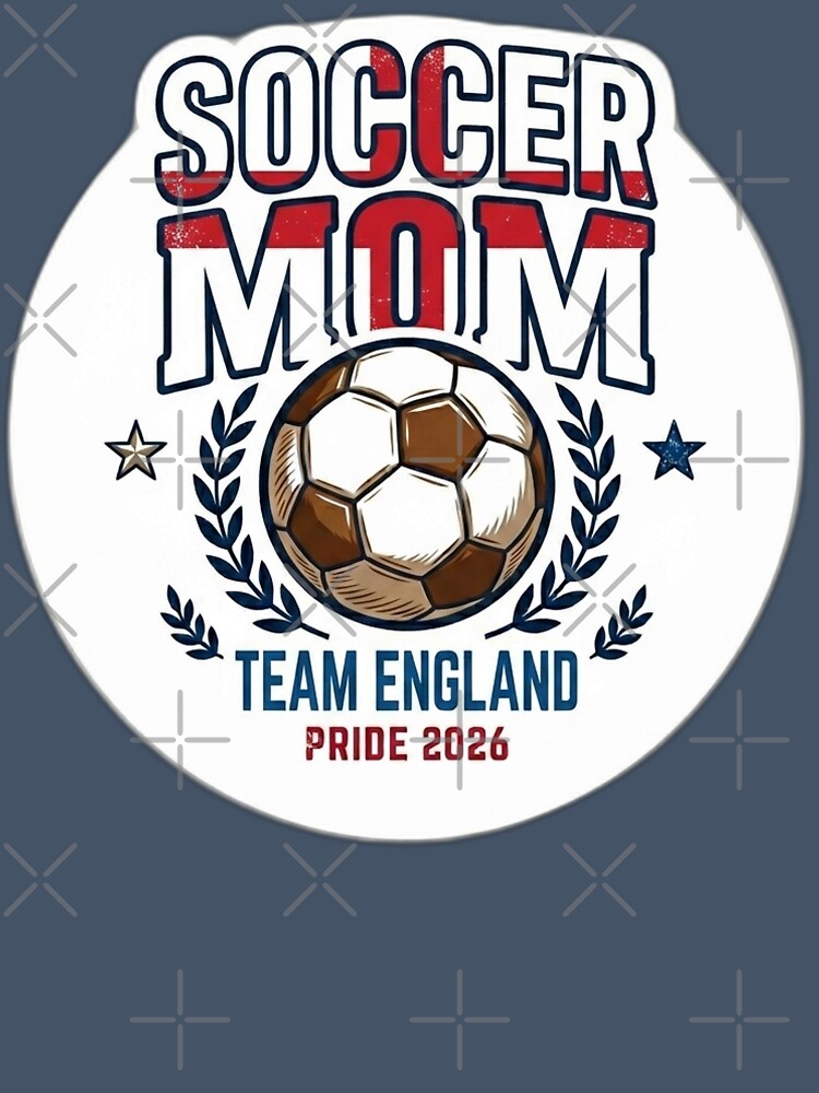 Vintage England Soccer Mom Retro English Flag Football Fan by Fatomfatom