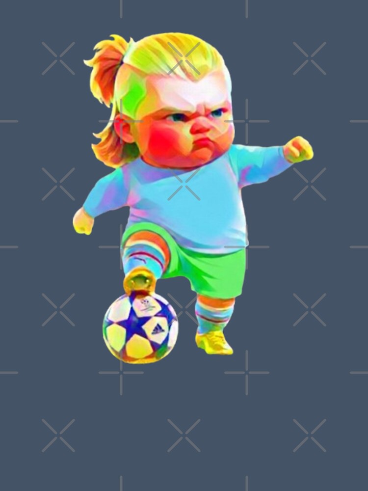 Cute Baby Football Striker World Cup Tournament Fan Art by Dream Weave Studio