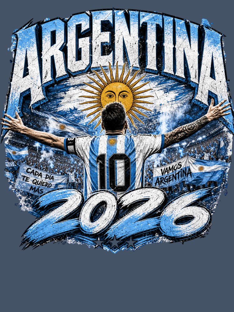 Argentina 2026 Football World Cup Champions Dream | Albiceleste Fan Shirt by rushaib