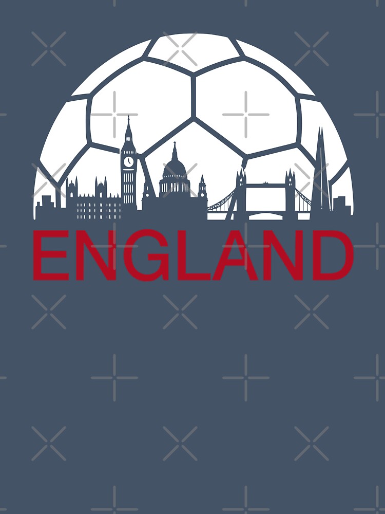 England Football Fan London Skyline Soccer Ball by Imaginationbeyond