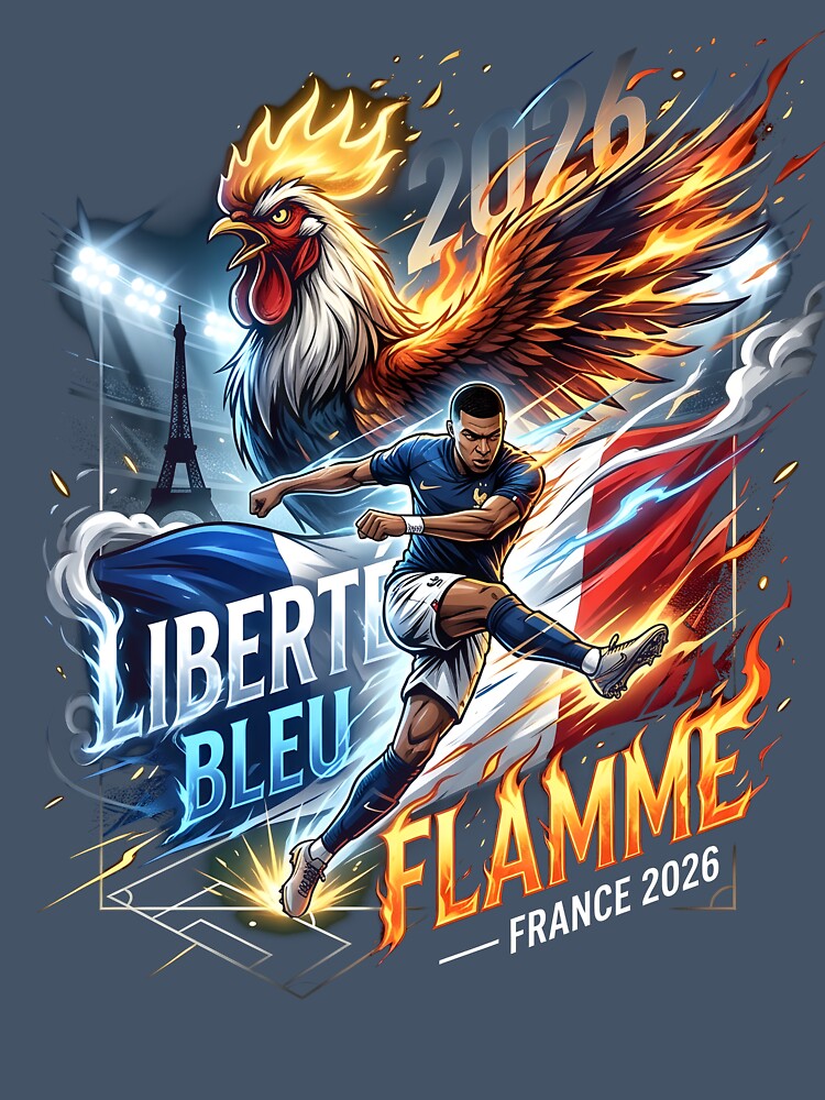 Liberté Bleu Flamme France - World Cup 2026 by VoidAnimeStudio