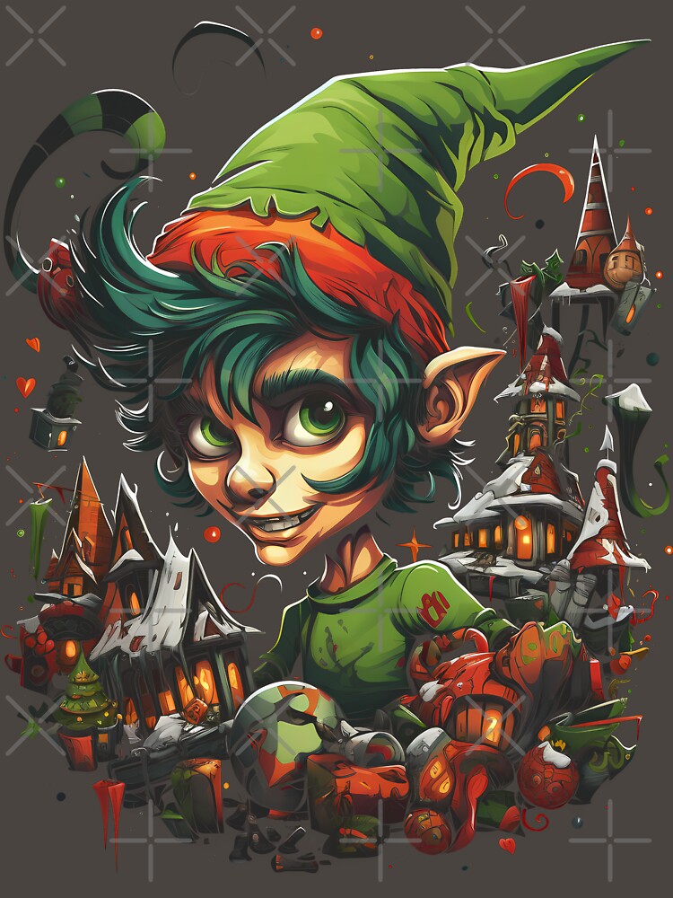 Holiday Chaos Elf - Festive Mischief Graphic by Justin Haas
