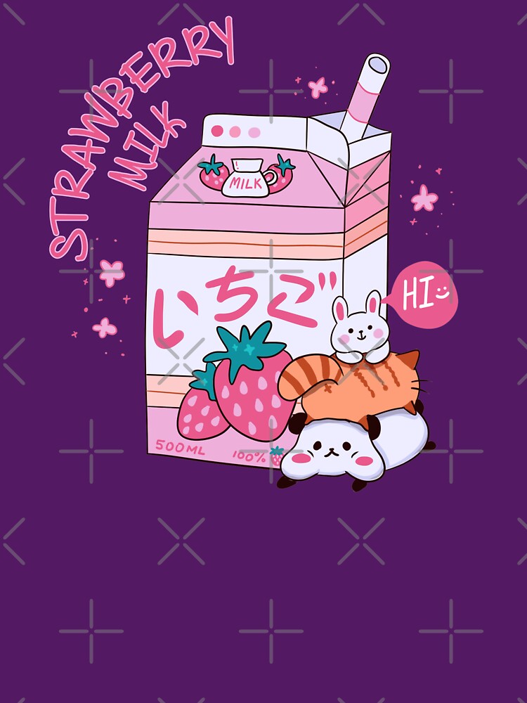Kawaii strawberry milk cute Yumi kawaii Fairy kei by Kink Collective
