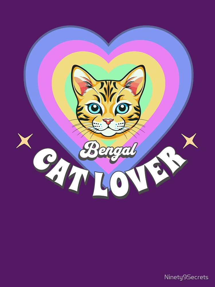 Retro Bengal Cat Lover by Ninety9Secrets