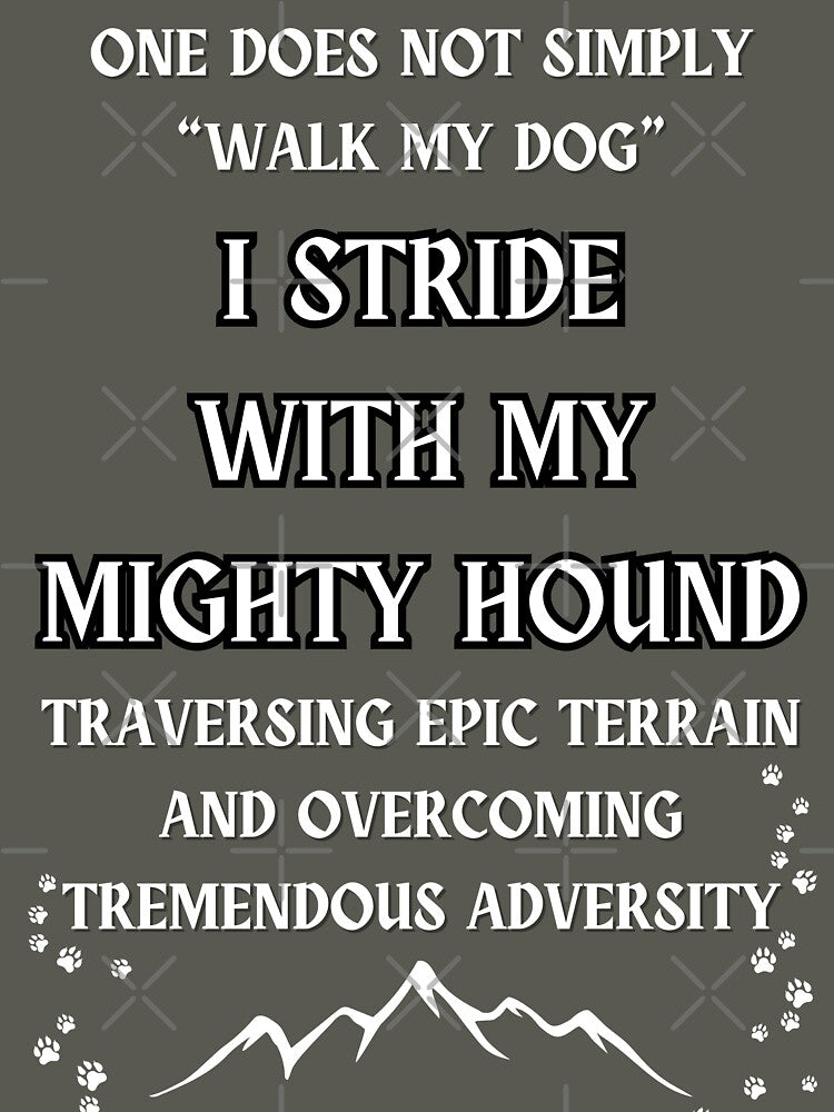 funny dog walking design by Alyn8