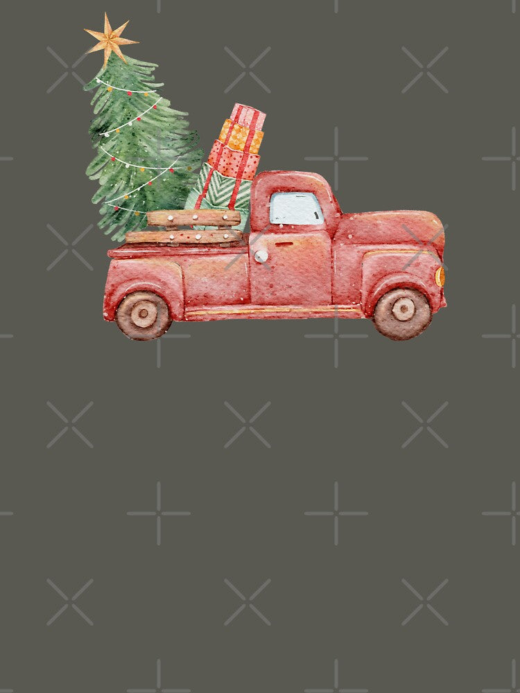 Red Truck.  Christmas.  Christmas Tree.  Holiday by RoyalTacoBelle
