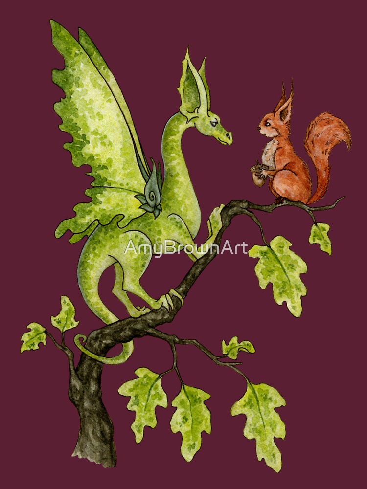 Oak Tree Encounter by AmyBrownArt