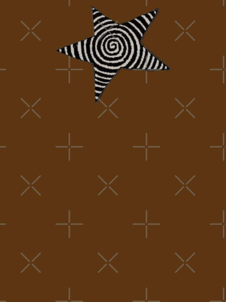 black and white spiral star by trinketgal