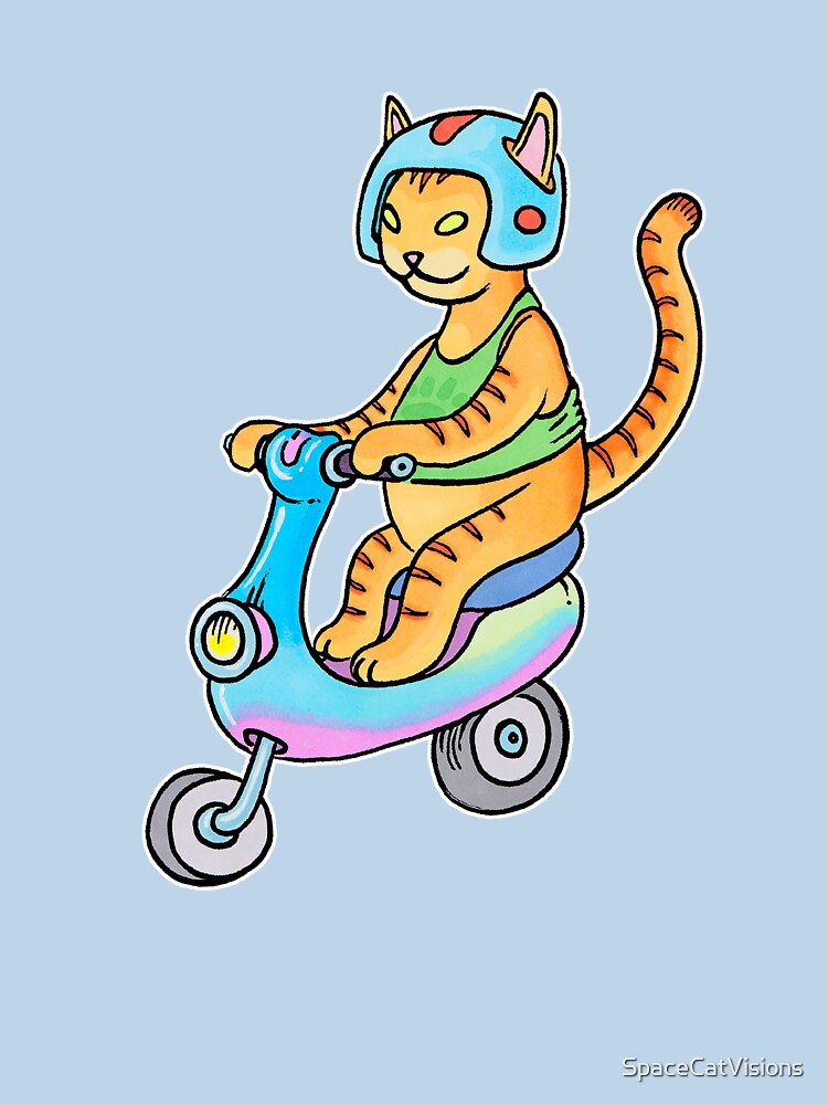 Scooter Cat by SpaceCatVisions