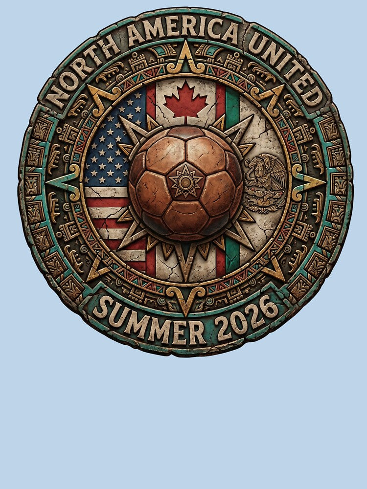North America Soccer Emblem Crest by laughingshirts