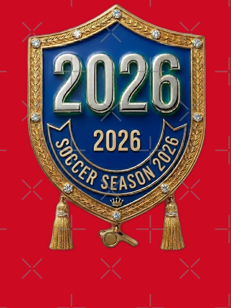 Luxury Soccer Season 2026 Gold Royal Shield Crest by Fatomfatom