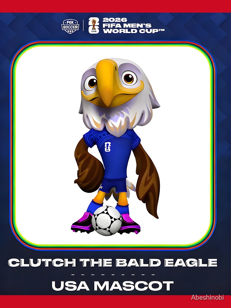 2026 USA Soccer Mascot –  Clutch the Bald Eagle by Abeshinobi