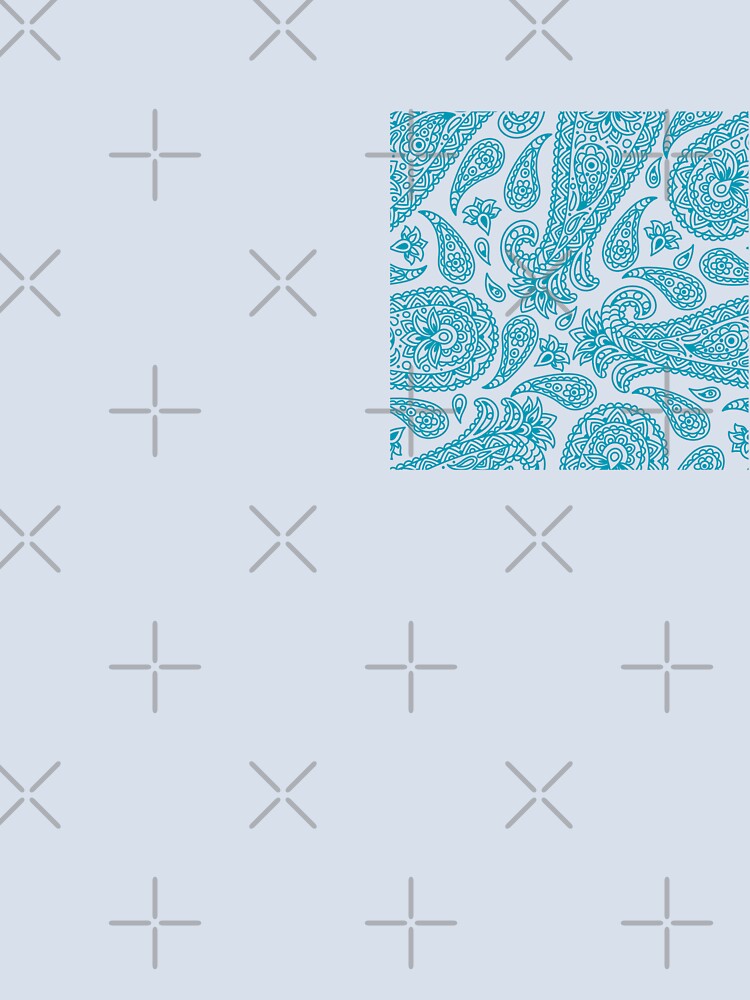 blue boho print Ibiza style by Renartdesign