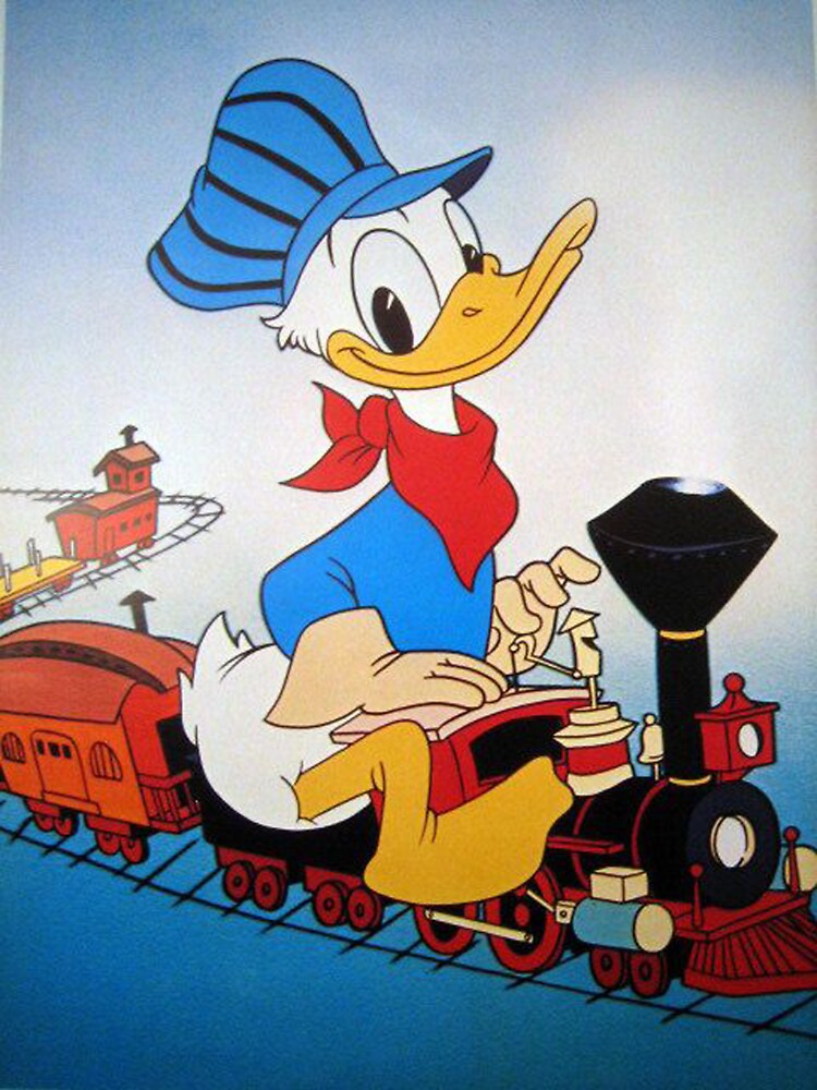 Donald Duck Train Driving by dikyfranzell