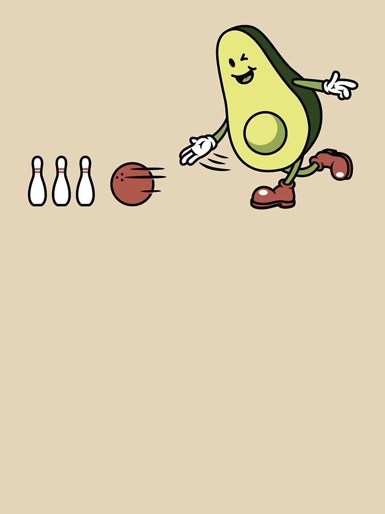 Avocado Playing Bowling by Quilimo Studio