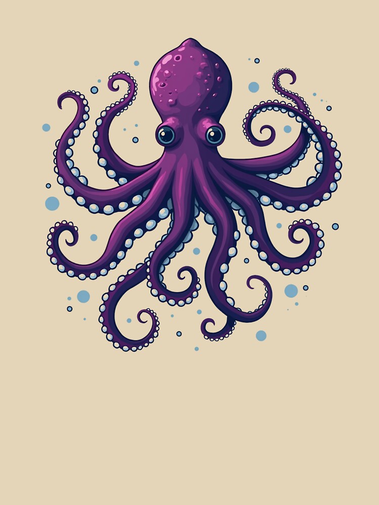 Octopus Dance Ocean Design by syotos-ai