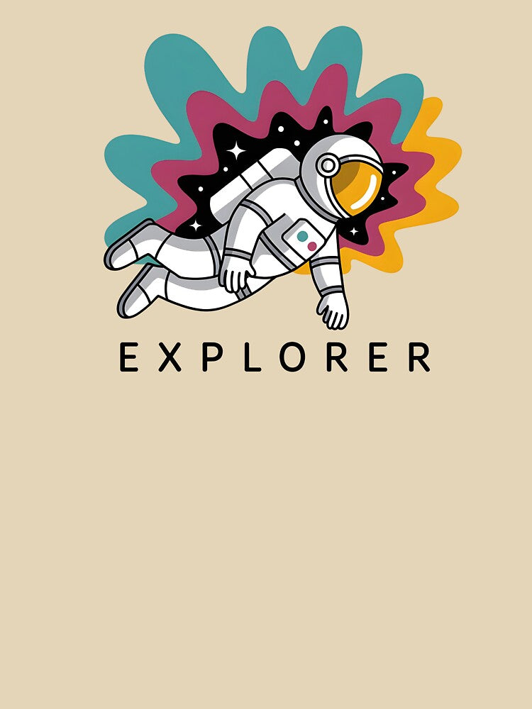 Space Explorer Astronaut – Cute Cosmic Adventure Design by PalmixArt