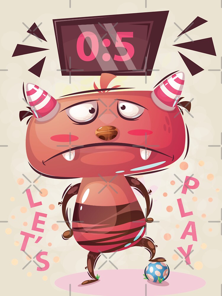 Pink Monster Let's Play Soccer by ProjectX23