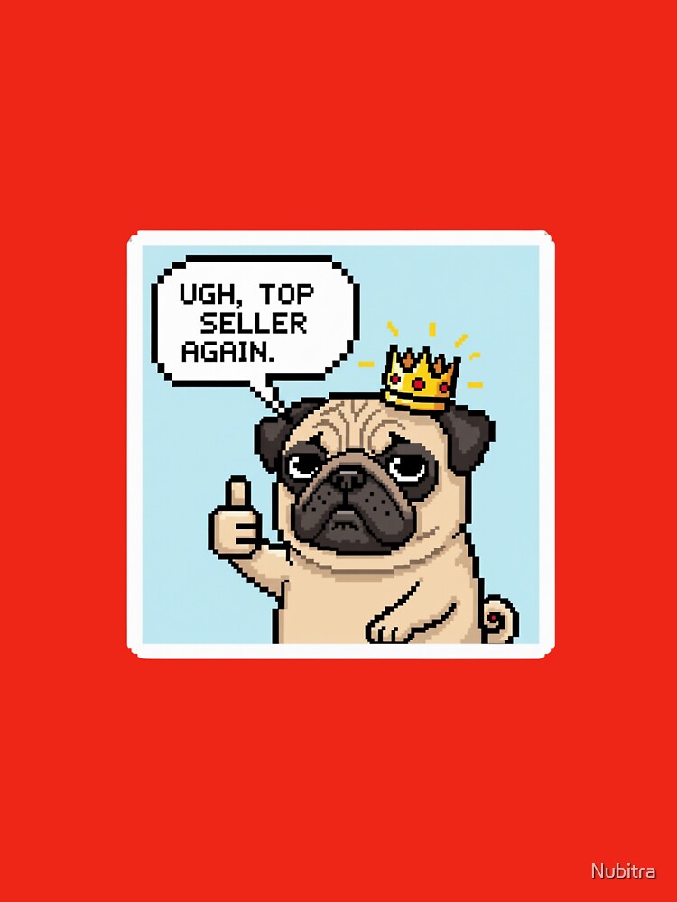 Dog Top Seller again Pixel Sticker by Nubitra