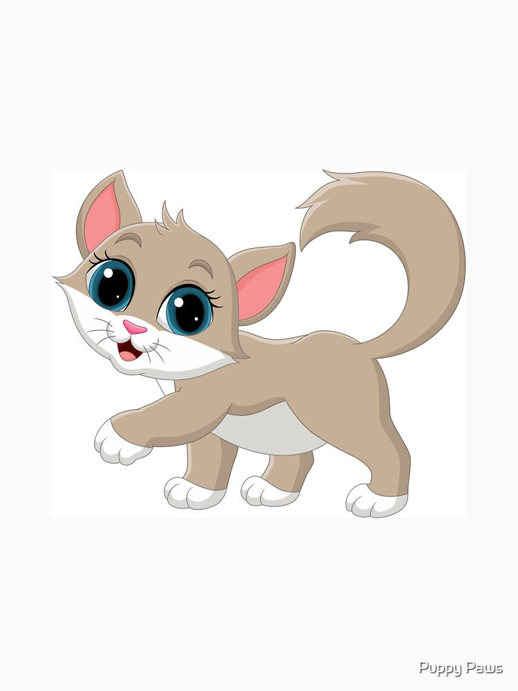 Cute cat cartoon by Puppy Paws