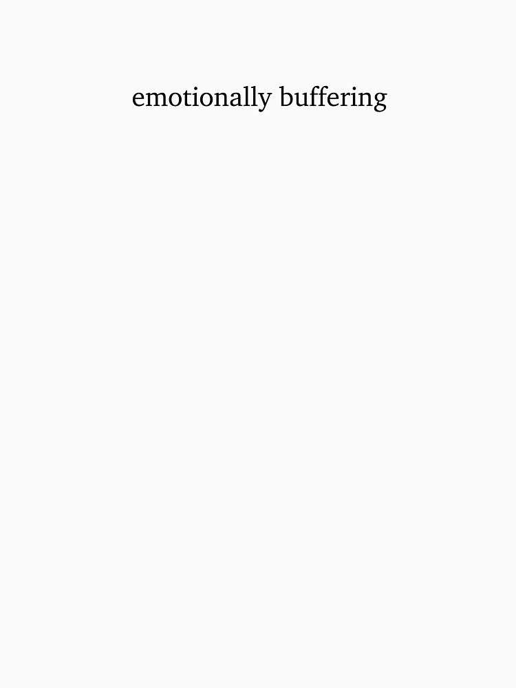 Emotionally Buffering Funny Minimalist Text | Relatable Introvert Mood Quote Design by Quality Design
