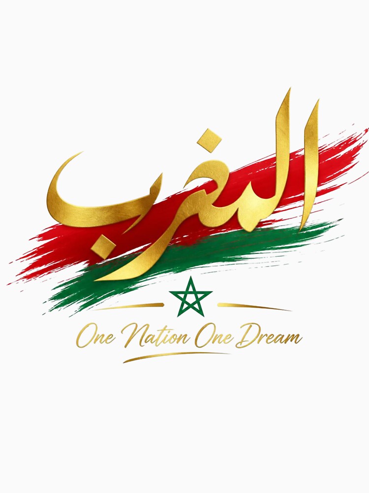Al Maghrib Arabic Calligraphy Morocco  Diaspora Pride Atlas Lions Art by CozyPanicStudio