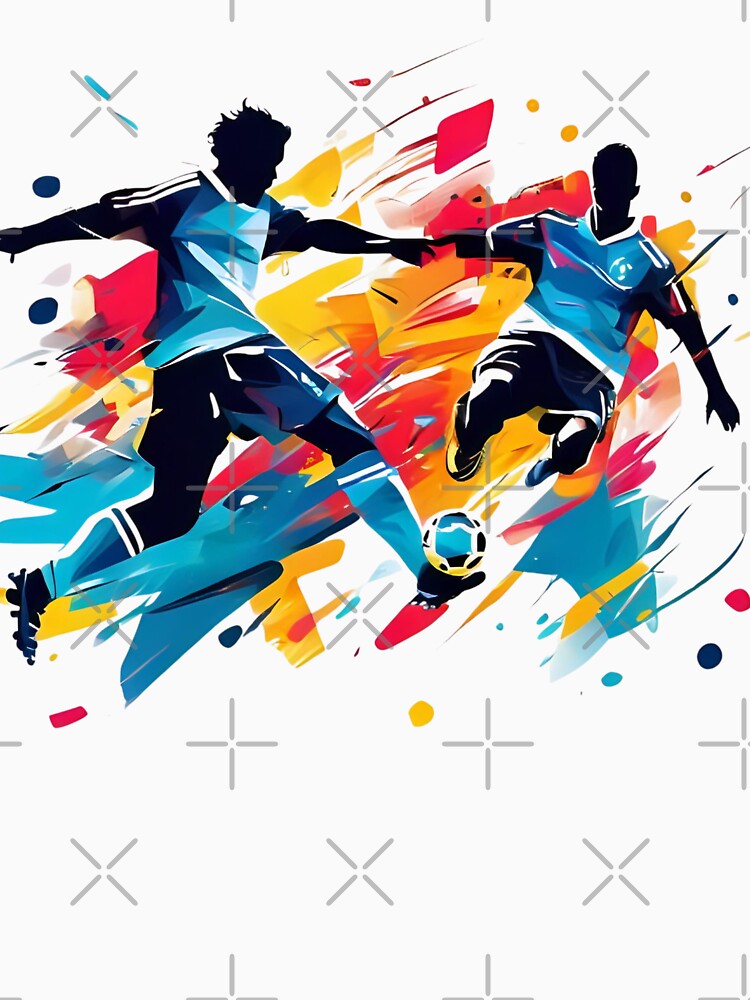 Abstract Soccer Clash 1 by PixelKickr