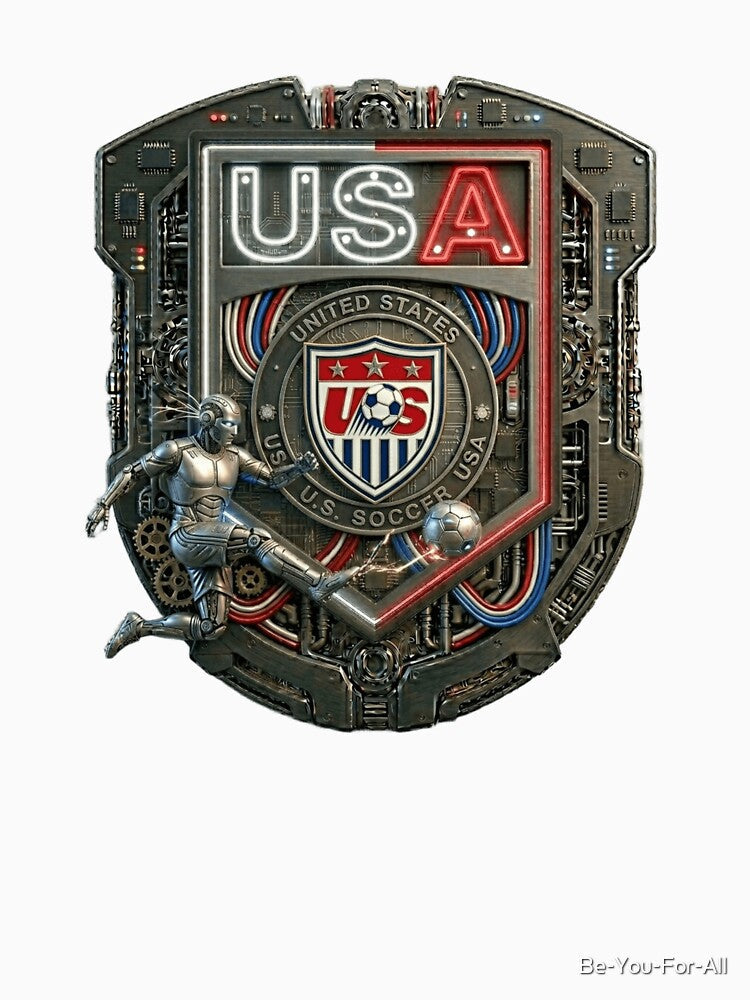 USA SOCCER SHIELD KICKING BALL by Be-You-For-All