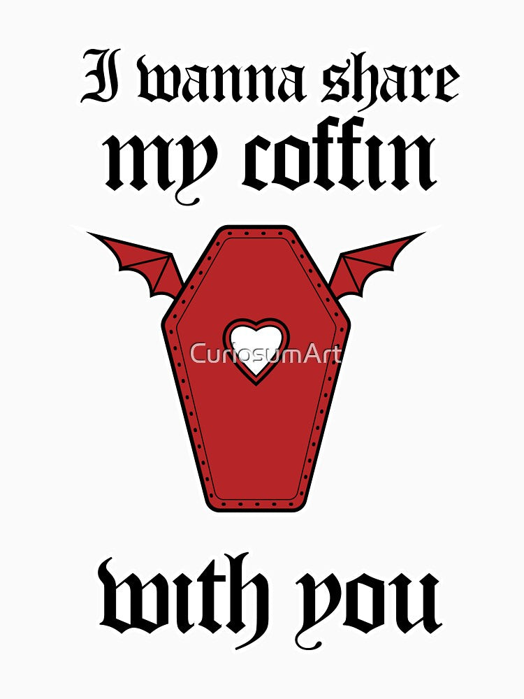 Share my coffin batwings red - gothic valentine's day by CuriosumArt
