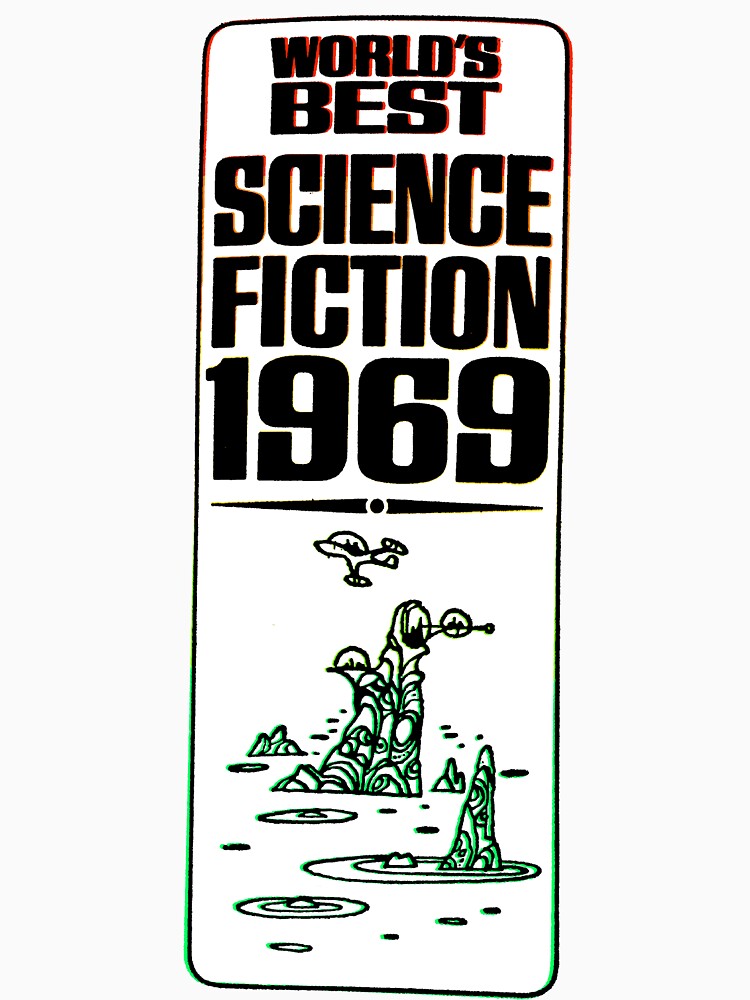 Worlds Best Science Fiction 1969 - Vintage Retro Art by Michael Stewart