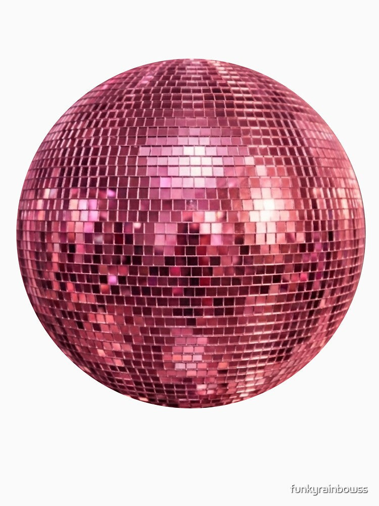 pink disco ball by funkyrainbowss