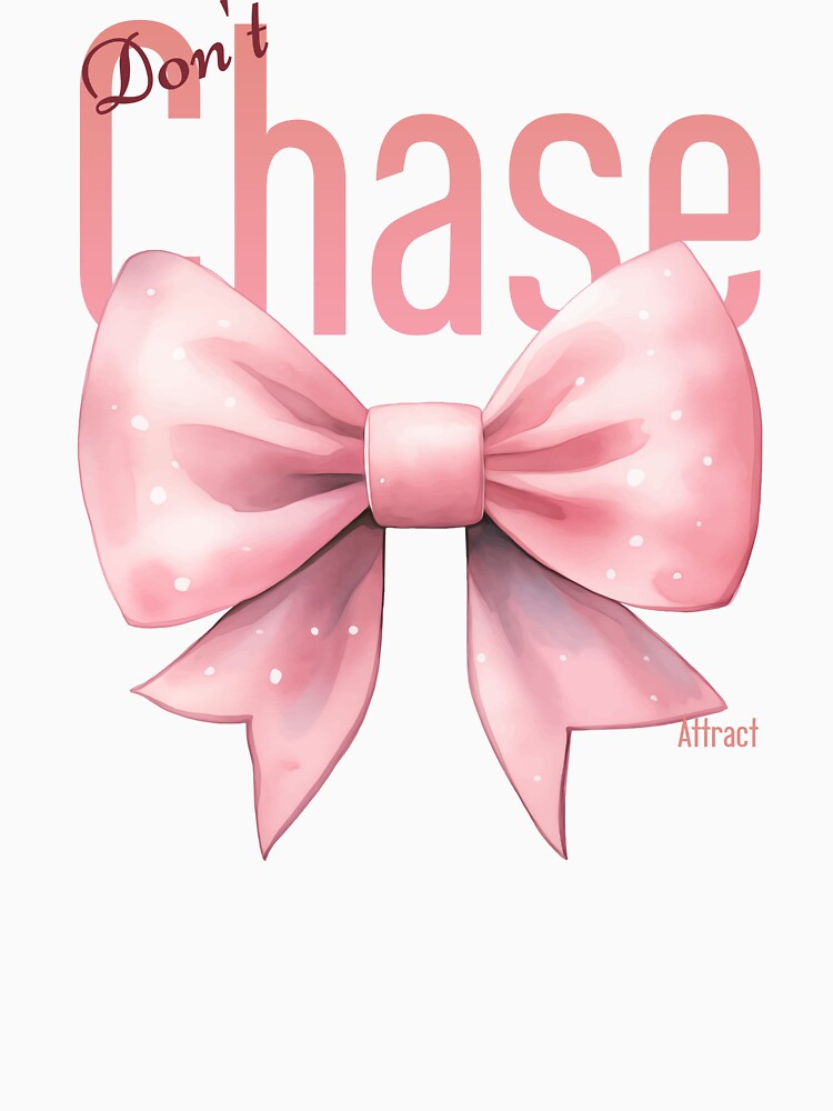 Don't chase attract cute pink vintage bow by SoulfulT
