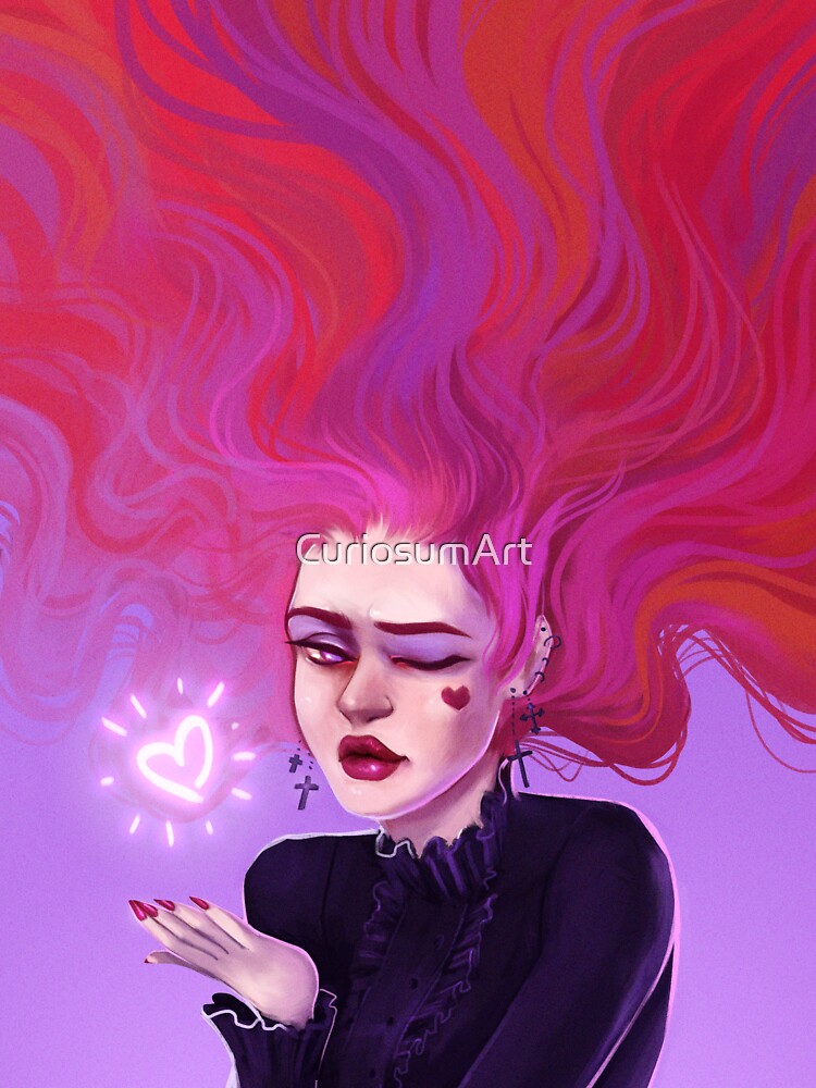 I Heart U - gothic valentine's day by CuriosumArt