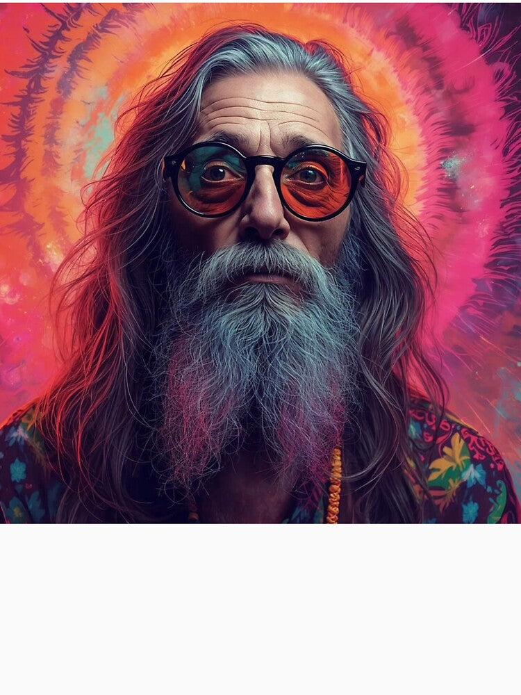 Elderly White Hippie by PixelCraftStudio