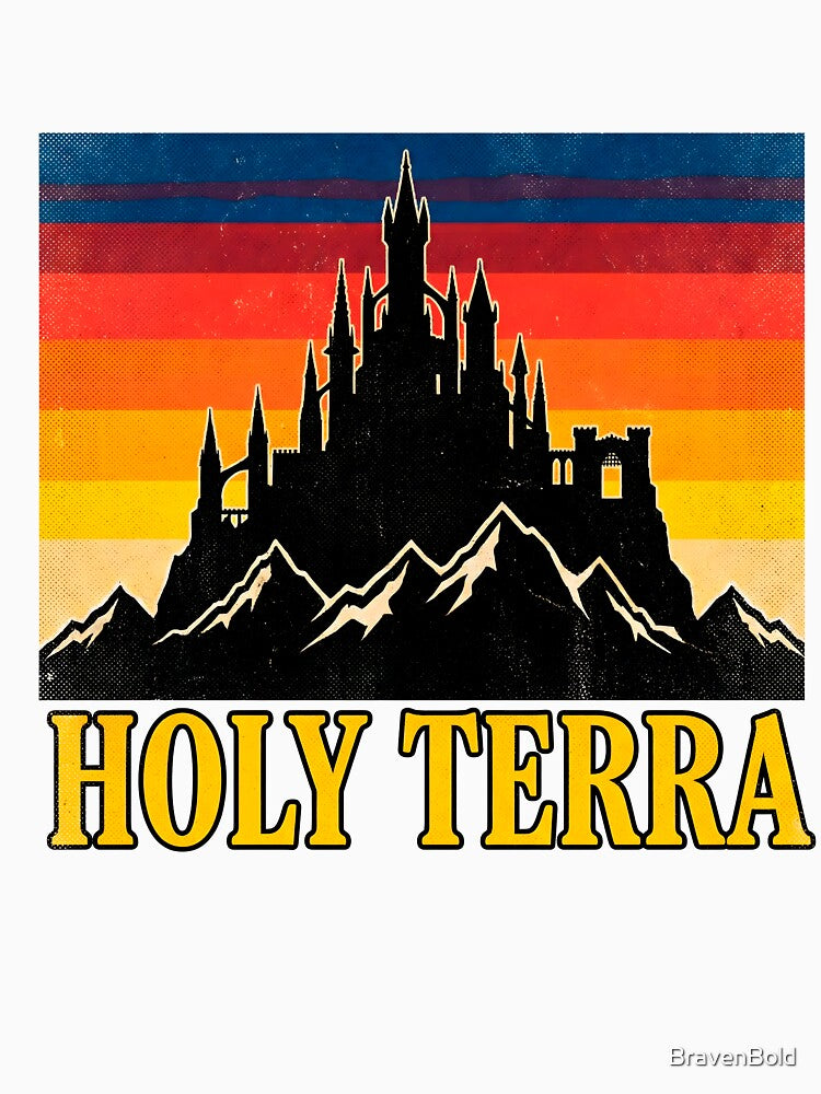 Holy Terra – Retro Grimdark Sci-Fi Art by BravenBold