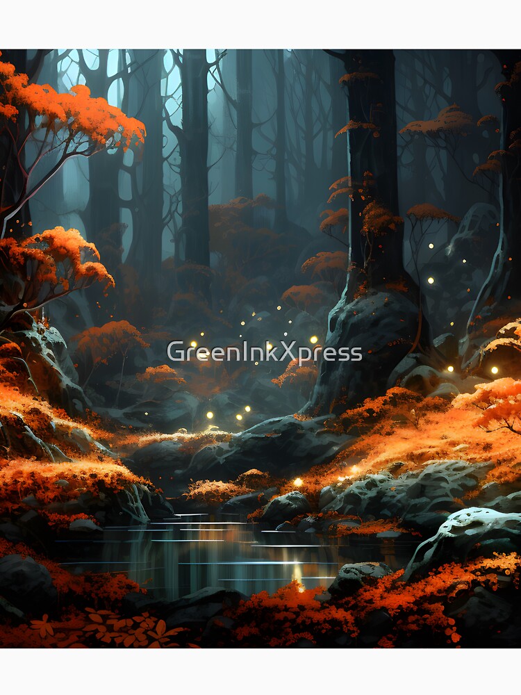 Dystopian Autumn: Sci-Fi Whispers in the Enigmatic Forest by GreenInkXpress