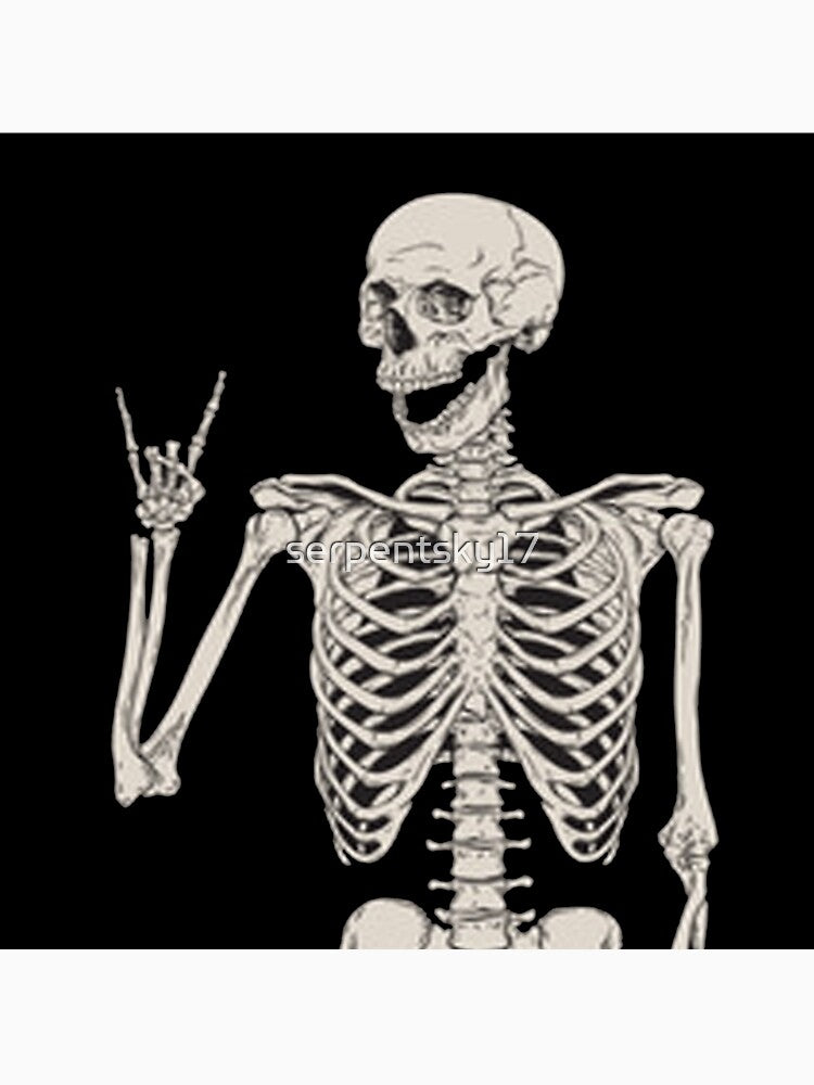 Punk Rock Skeleton by SerpentSkyArts