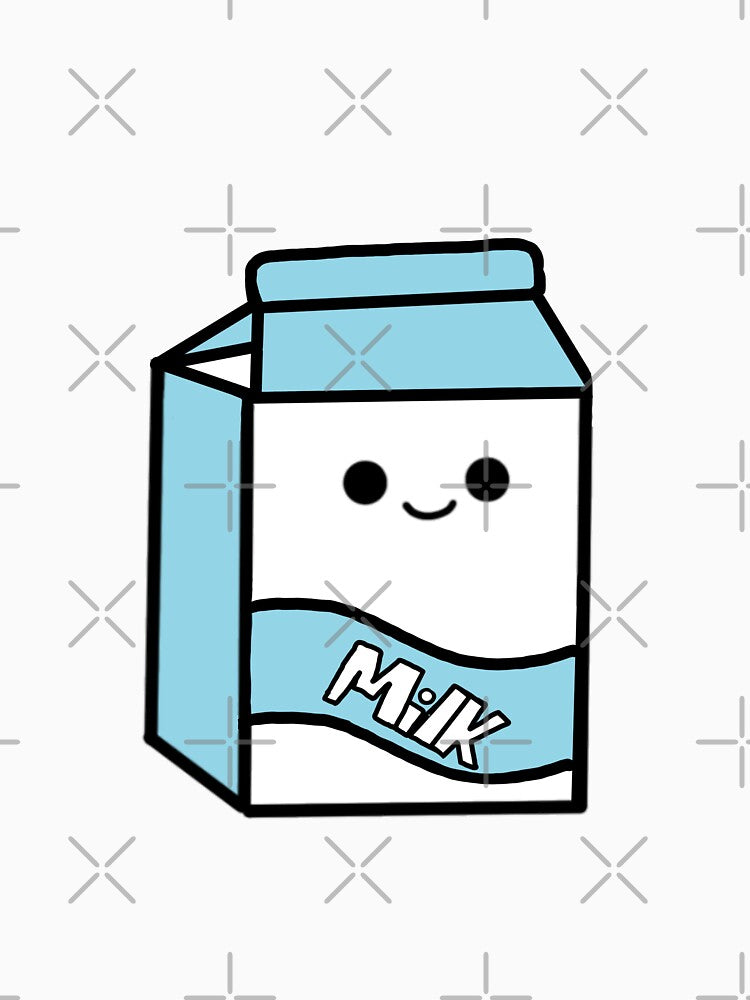 Kawaii Milk Carton by Mysticartshop