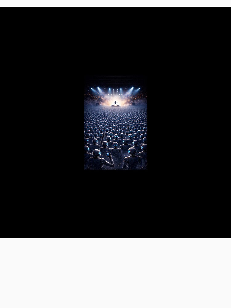 Futuristic Robot Concert – Sci Fi Dystopian Music Art(Robots at a Concert – Futuristic Sci Fi Dystopian Art) by DanRoseMind