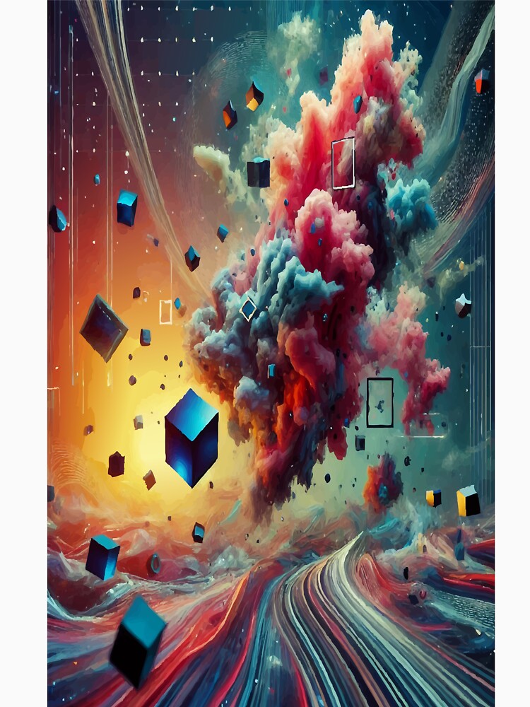 Cosmic Fragments: The Digital Awakening by AbstractAnom