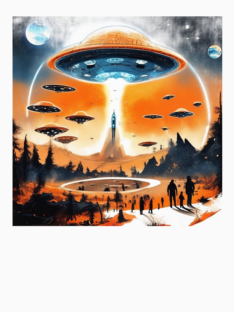 Alien Invasion over Mysterious Landscape by PMBlack1990