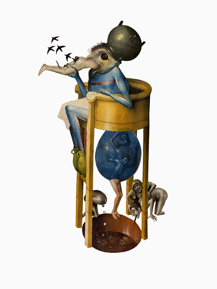 Hieronymus Bosch - Devil on Night Chair by elinaarbidane