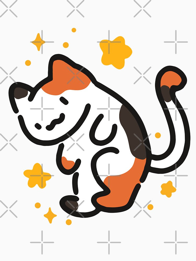 Calico Cat in the Sea of Stars by Fefeii