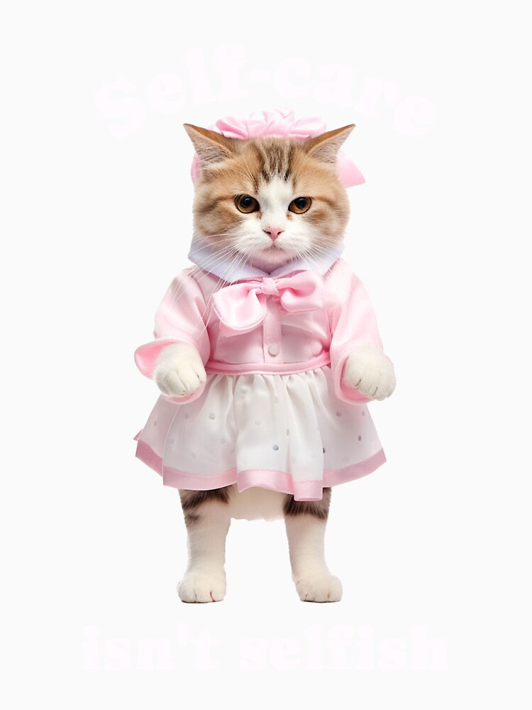 Self care isn't selfish cute kitty by SoulfulT