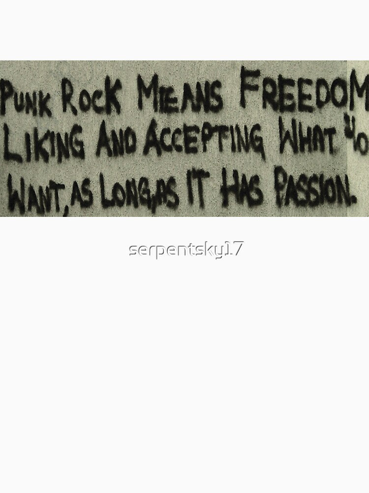 Punk Rock Means Freedom by SerpentSkyArts