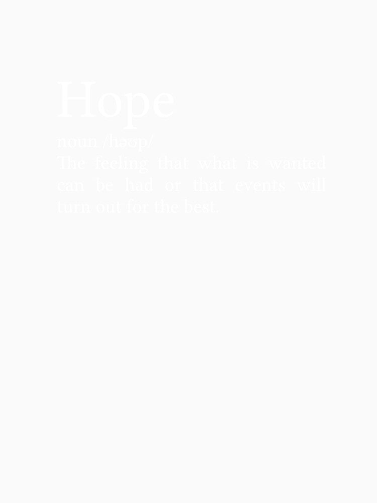 Hope Definition by Jamila Benito