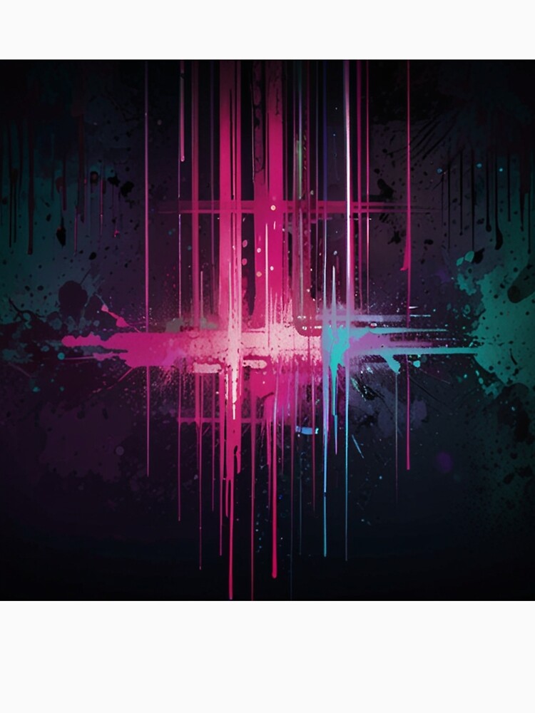 Bold Graphic Grunge Design Art | High Contrast Spectral Anime Print by Joy-boy-op